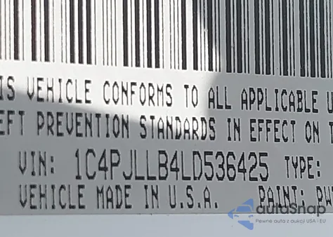 2020 Jeep Cherokee Latitude Plus Fwd from USA, damaged, VIN 1C4PJLLB4LD536425